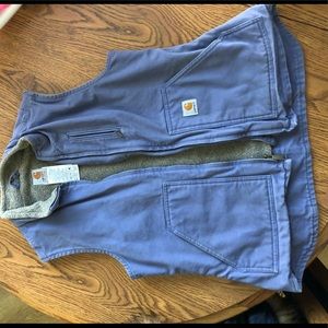 Purple/blue carhartt medium vest